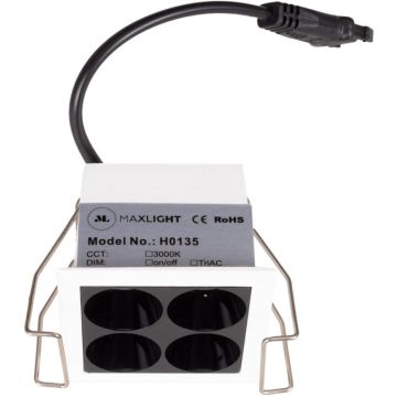 Maxlight X-LINE H0135 Einbau-Downlight 4x5w/led 3000k 350lm ip20