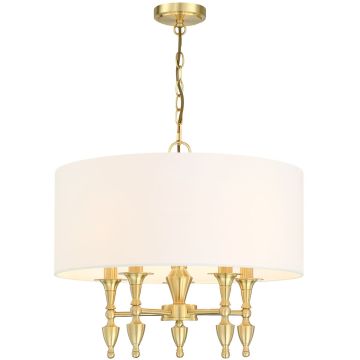 Cosmolight AUSTIN P05197BR-WH Lustre 5x40W/E14 IP20
