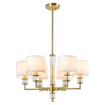 Cosmolight SUTTON P06692BR-WH Deckenlampe 6x40W/E14 ip20