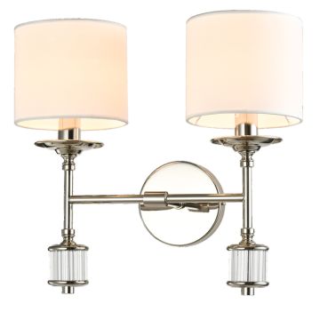 Cosmolight SUTTON W02477NI-WH Wandleuchte 2x25W/E14 ip20