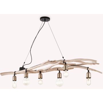 Ideal Lux DRIFTWOOD 180922 Suspension lumineuse 6x60W/E27 ip20