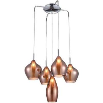 AZzardo AMBER MILANO 5 AZ3172 Pendelleuchte 5x40W/G9 IP20