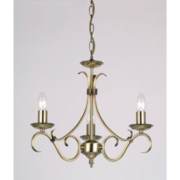Endon BERNICE 2030-3AN Kronleuchter 3x60W/E14 IP20