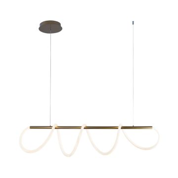Zuma Line BALBO 20006PM-GD lampa wisząca 1x45W/LED 3000K|4000K|6000K IP20