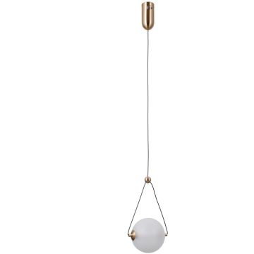Italux Rastia PND-34361-S-HBR-OPAL Pendelleuchte 1x6W/LED 3000K 650lm IP20