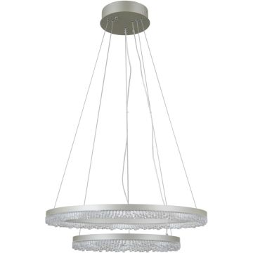 Italux Barlo PND-34526-2L-SILV Pendelleuchte 2x36W/LED 3000K/4000K/6000K IP20