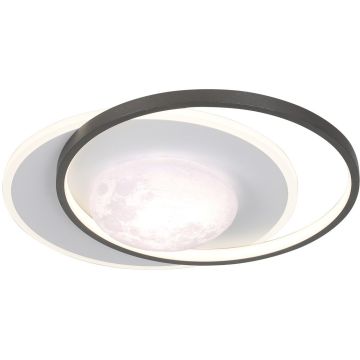 Italux Desulo PLF-02727-M-BK Deckenlampe 1x40W/LED 3000K/4000K/6000K 5300lm IP20