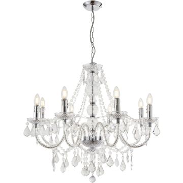 Endon CLARENCE 308-8CL Kronleuchter 8x60W/E14 IP20