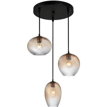 Italux Alias PND-3672-3A-BRO-AMB Suspension lumineuse 3x40W/E27 IP20