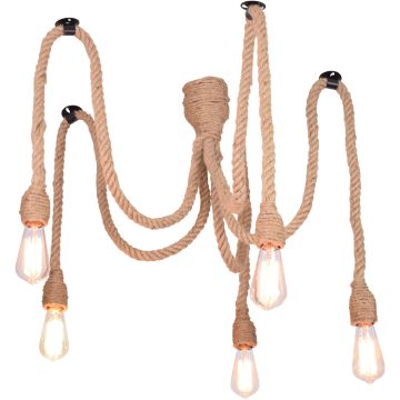 Polux ROPE 312921 Suspension 5x12W LED/E27 IP20