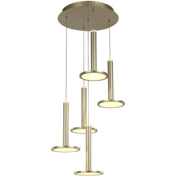 Italux Oliver MD17033012-5A GOLD Pendelleuchte 5x60W/LED 3000K 3360lm IP20