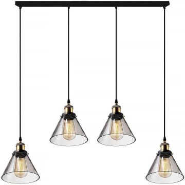 Altavola Design NEW YORK LOFT LA034/CL4_smoky Pendelleuchte 4x40W/E27 IP20