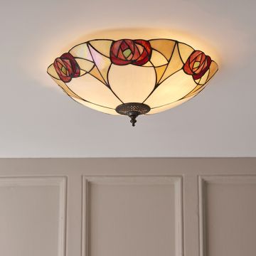 Endon INGRAM 64182 Plafonnier 2x60W/E27 IP20