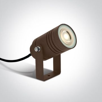 One Light Garden Spots 67198G/BR Projecteur de jardin 1x10W/GU10 IP65