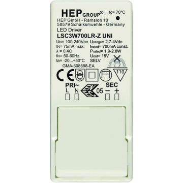 Astro Lighting LED DRIVER 6008093 Netzteil IP20