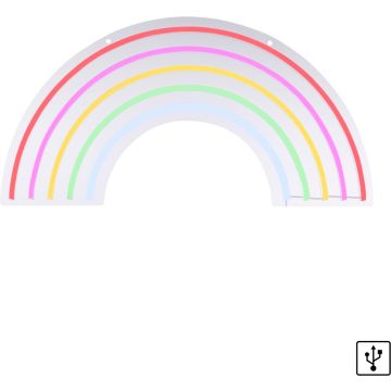 Paul Neuhaus NEON-RAINBOW 85024-70 Wandleuchte 1x10,5W/LED multikolor 9lm ip20