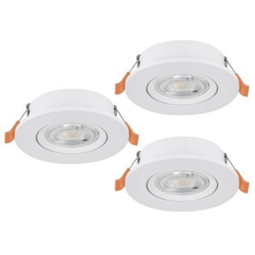 Eglo BARRANCO 902262 Spot encastré 3x4.5W/LED 2700K, 4000K, 6500K 3X450lm ip20