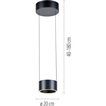 Paul Neuhaus PURE CLIPSE 2471-15 Suspension lumineuse 2x5W/LED 2200-5000k 250lm ip20