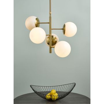 Dar Lighting BOMBAZINE BOM0535 Pendelleuchte 5x40W/E14