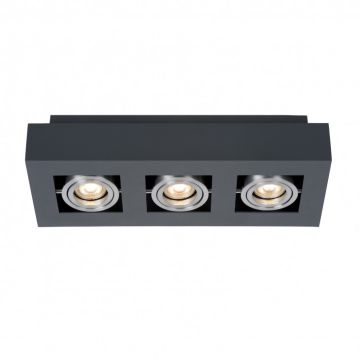 Italux CASEMIRO IT8002S3-BK/AL Aufbau-Downlight 3x50W/GU10