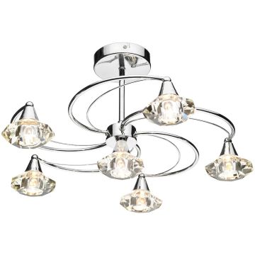 Dar Lighting LUTHER LUT0650 Deckenlampe 6x40W/G9