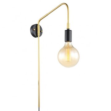 Italux MALENE MBM3386/1 BK+GD Wandleuchte 1x40W/E27
