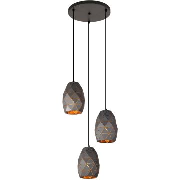 Italux HARLEY MDM-3480/3A GR+GD Suspension 3x40W/E27 IP20