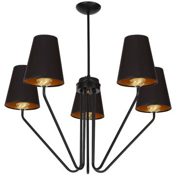 Milagro VICTORIA BLACK MLP4913 Lustre 5x60W/E27 IP20