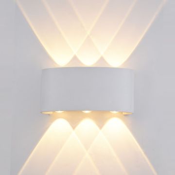 Italux ORTELO OWL-451-3-WH Wandleuchte 6x6W/LED 3000K 550LM IP54