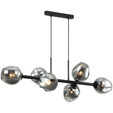 Italux BORGO PND-30843-6 BK+SG Pendelleuchte 6x40W/E27 IP20