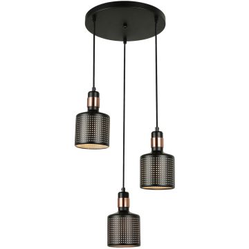 Italux RESTENZA PND-2439-3-BK Pendelleuchte 3x40W/E27 IP20