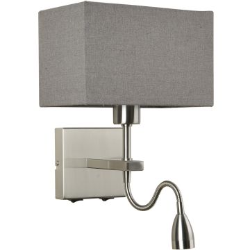 Italux NORTE WL-1122-2-BLSNRCG Applique murale 2x60W, 3W/E27, LED 3000K 350LM IP20