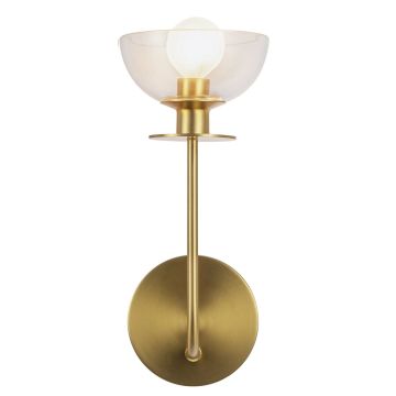 Elstead Lighting Sylvia ALM-SYLVIA-1WB-BG-CL Applique murale 1x40W/E14 IP20