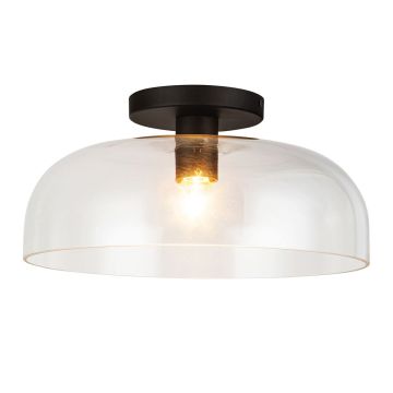 Elstead Lighting Sylvia ALM-SYLVIA-SF-BK-CL Lampe de plafond 1x60W/E27 IP20