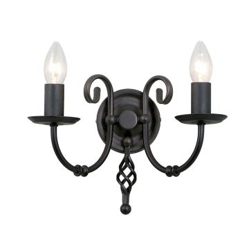Elstead Lighting ARTISAN ART2-BLACK Applique murale 2x60W/E14