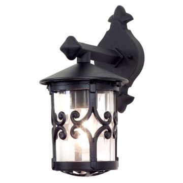 Elstead Lighting HEREFORD BL8-BLACK Applique murale 1x60W/E27 IP23