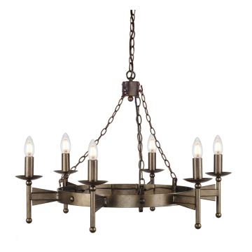 Elstead Lighting CROMWELL CW6-OLD-BRZ Lustre 6x60W/E14