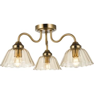 Dar Lighting Erika ERI5363 Deckenlampe 3x40w/E14