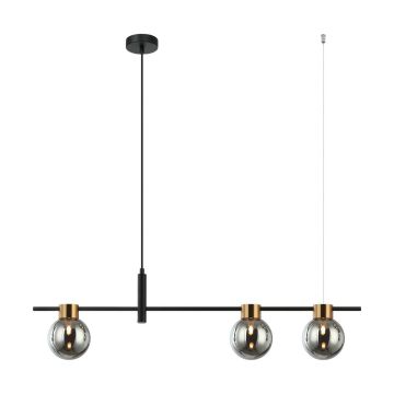 Italux BLETTER PND-5225-3-BK-SG Suspension 3x25W/G9 IP20