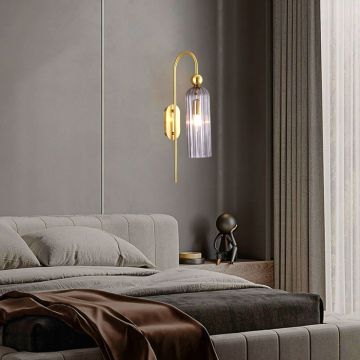 Light Prestige Piega LP-939/1W smoked Applique murale 1x40W/E14 IP20