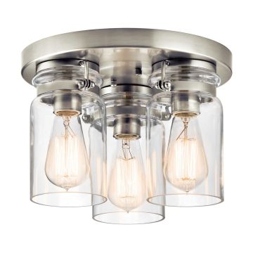 Kichler BRINLEY KL-BRINLEY-F-NI Plafonnier 3x60W/E27