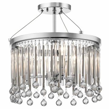 Kichler Piper KL-PIPER-SF-PC Lampe de plafond 3x60W/E14