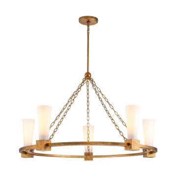 Elstead Lighting Kristy KRISTY5-DG-OPAL Kronleuchter 5x40W/E27 IP20