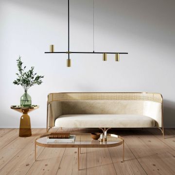 Light Prestige Arizona LP-074/4PL BK/GD Suspension 4x50W/GU10 IP20