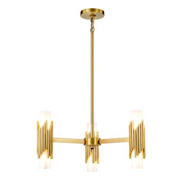 Elstead Lighting Marvele MARVELE6-AB-OPAL Lustre 6x40W/E14 IP20