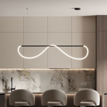 Light Prestige Meleca LP-2345/1P M BK Pendelleuchte 1x36W/LED 3000K|4000K|6000K IP20