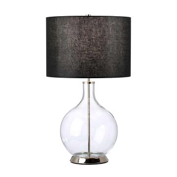Elstead Lighting Orb ORB-CLEAR-PN-BLK Tischleuchte 1x60W/E27