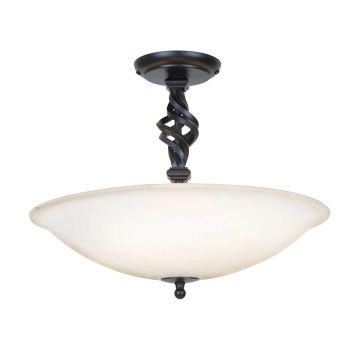 Elstead Lighting PEMBROKE PB-SF-A-BLACK Lampe de plafond 3x60W/E14