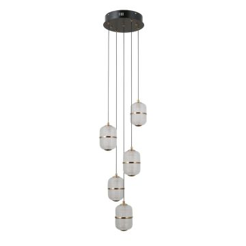 Italux Alani PND-34375-5-BK Pendelleuchte 5x28W/LED 3000K 2184lm IP20