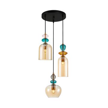 Italux Busco PND-30263-3A-BRO-AMB Suspension lumineuse 3x40W/E27 IP20